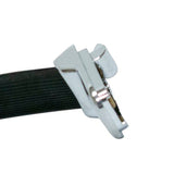 VW Type 2 Bus Inside Door Pull Grab Handle, Black & Chrome Trim 1968 - 79, Each - Moore Parts