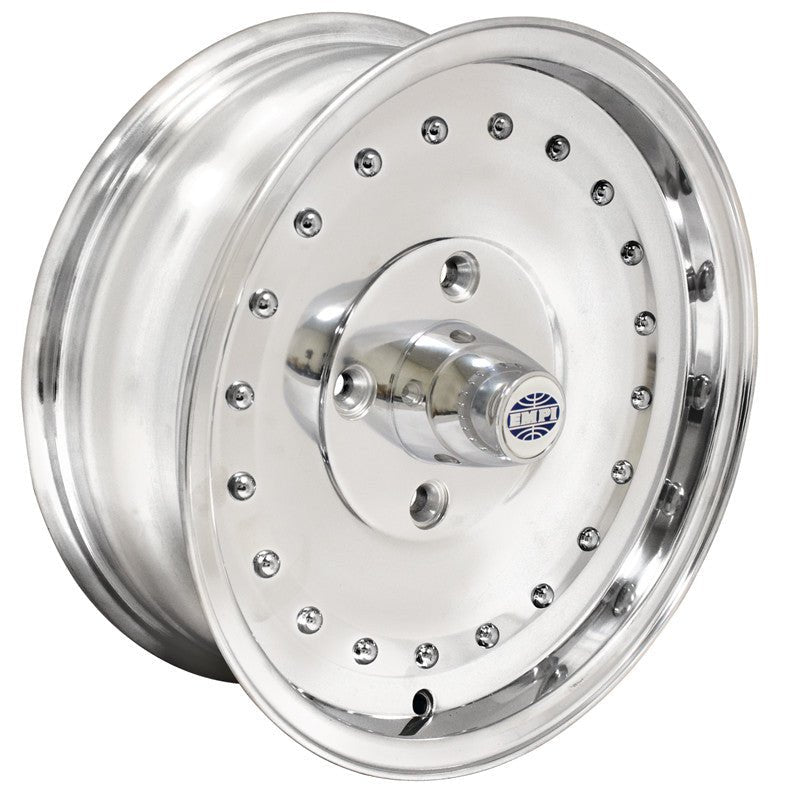 15" X 5 - 1/2" Vw Bug 4 Lug Polished Empi Smoothie Wheel Includes Cap - Valve Stem - Moore Parts