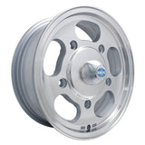 15" X 5 - 1/2" Vw Bug 5 Lug Machine Finish Empi Dish Wheel Includes Cap - Valve Stem - Moore Parts