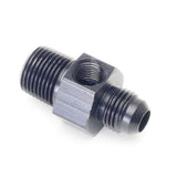An Adapter For Pressure Gauge - Male 3/8" NPT To Male 6 - Black - Moore Parts