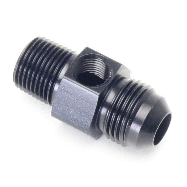 An Adapter For Pressure Gauge - Male 3/8" NPT To Male 8 - Black - Moore Parts