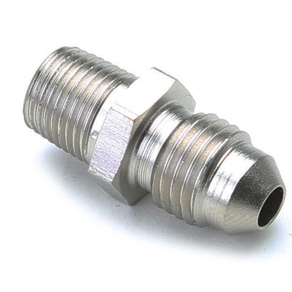 An Hose Adapter Fitting - Male 1/8" NPT To Male 4 / Straight - Steel - Moore Parts