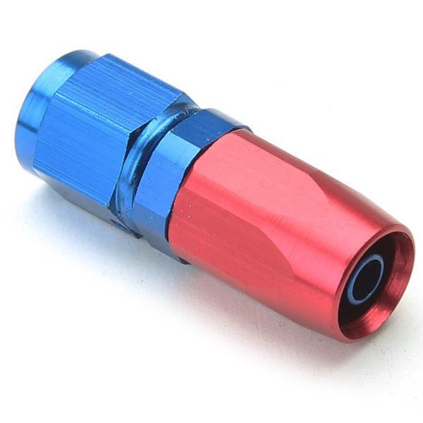 An Hose End Fitting - Female 6 / Straight - Blue/Red - Moore Parts