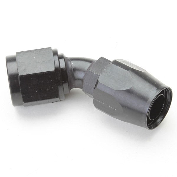 An Hose End Fitting - Female 8 / 45 Degree - Black - Moore Parts