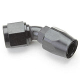 An Hose End Fitting - Female 8 / 45 Degree - Black - Moore Parts