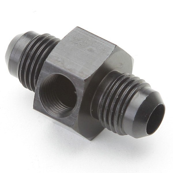 An Union Adapter For Pressure Gauge - Male 8 To Male 8 - Black - Moore Parts