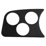 Black 3 Gauge Panel - Left Side Speedometer Vw Bug Dash, 2 - 1/16" Holes - Moore Parts