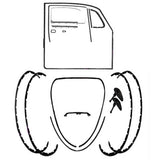 Body Rubber Seal Kit 1974 - 1979 Classic Volkswagen Beetle - Vw Bug - Moore Parts