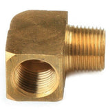 Brass 90 Degree Fitting 1/4" Male NPT X 1/4" Female NPT - Moore Parts