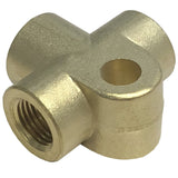 Brass Brake Line T Fitting 10mm Bubble Flare For All Air - cooled Vw - Moore Parts