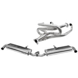 BUGPACK Stainless Steel 1 - 5/8" Merged Racing Exhaust Header W/Dual Muffler - Moore Parts