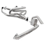 BUGPACK Stainless Steel 1 - 5/8" Merged Racing Exhaust Header W/Hide - Out Muffler - Moore Parts