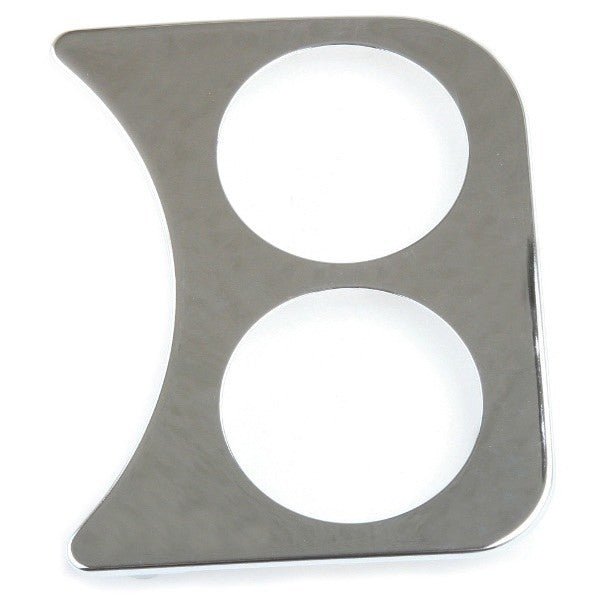 Chrome 2 Gauge Panel - Right Side Speedometer Vw Bug Dash, 2 - 1/16" Holes - Moore Parts