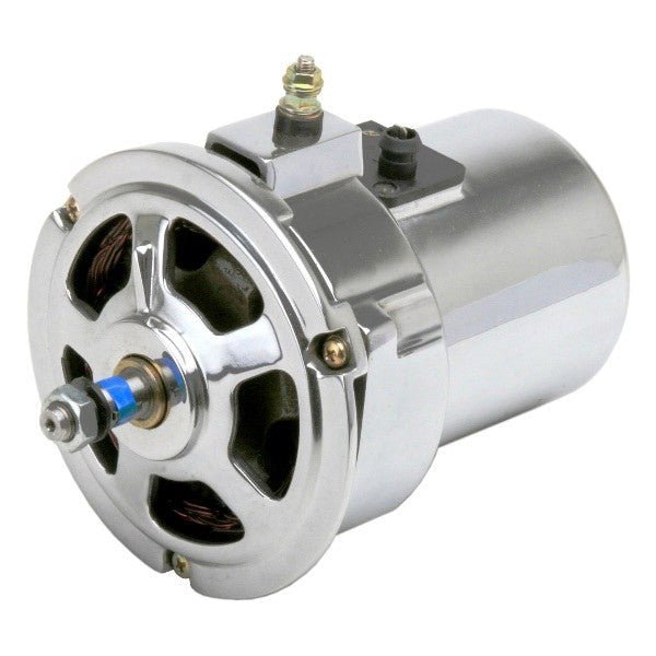 Chrome Vw Bug 55 Amp Alternator - Air - cooled 12 Volt Engines, Beetle, Ghia, Bus - Moore Parts