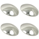 Empi 10 - 1061 Vw Bug 5 Lug Chrome Smooth Moon Hub Cap, Set Of 4 - Moore Parts