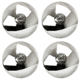 Empi 10 - 1070 Vw Bug 5 Lug Chrome Castle Type Hub Cap To 1965, Set Of 4 - Moore Parts