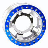 Empi 15" X 7" Vw Bug 5 Lug Race - Trim Off Road Bead - Lock Wheel / Blue Ring - Moore Parts