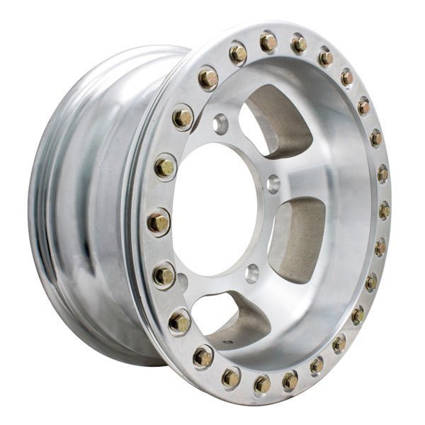 Empi 15" X 7" Vw Bug 5 Lug Race - Trim Off Road Bead - Lock Wheel / Polished Ring - Moore Parts