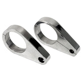 Empi 16 - 8586 Polished Aluminum 1 - 1/2" Clamp On Mounts For Panel Mirrors, Pair - Moore Parts