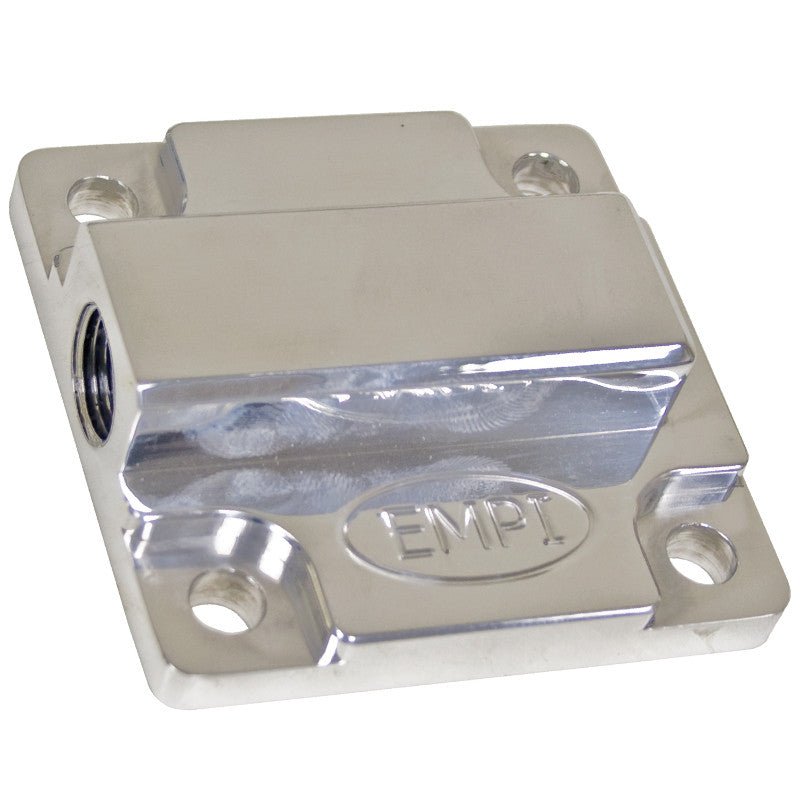 Empi 17 - 2947 Vw Billet Aluminum Oil Pump Cover With Full Flow Fitting & Gasket - Moore Parts