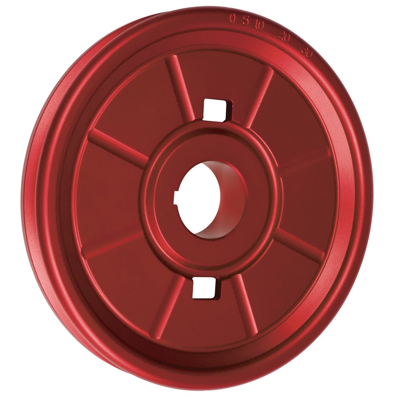 Empi 18 - 1073 Stock Design Aluminum Vw Crankshaft Pulley, Red Anodized - Moore Parts