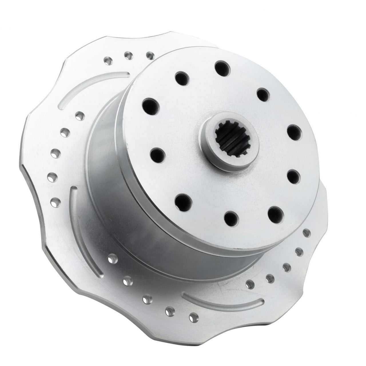 Empi 22 - 3878 - 7 Scalloped Brake Rotors, Right Rear. Double Drilled F/Porsche 5x130mm Pattern & Chevy 5x4.75 - Moore Parts
