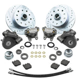 Empi 22 - 6153 Vw Bug Front Wilwood Disc Brake Kit Drop Spindle 5Lug Porsche/Chevy - Moore Parts