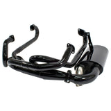 Empi 3263 Black 1 - 5/8" Merged Racing Exhaust With Sideflow Muffler, Vw Bug Sedan - Moore Parts