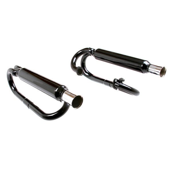 Empi 3376 Black Buggy Dual Exhaust System Vw Baja Bug Manx Buggy Vw Trike - Moore Parts