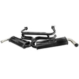 Empi 3648 Black 1 - 3/8" Dual Muffler Exhaust System 1600cc Vw Bug/Ghia - Moore Parts