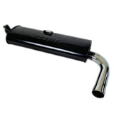 Empi 3655 Black 1 - 3/8" Single Muffler Exhaust System 1600cc Vw Type 2 Bus - Moore Parts