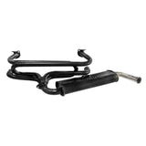 Empi 3655 Black 1 - 3/8" Single Muffler Exhaust System 1600cc Vw Type 2 Bus - Moore Parts