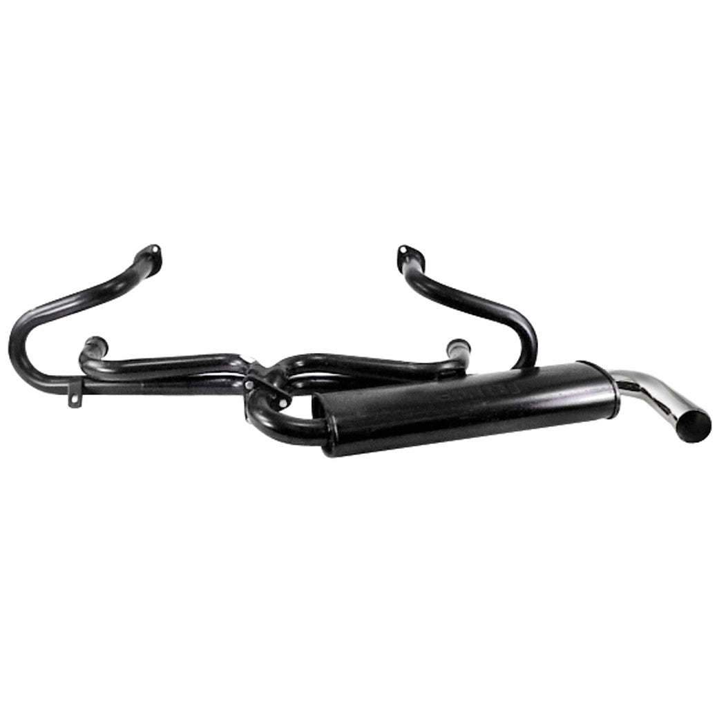Empi 3661 Black 1 - 3/8" Single Muffler Exhaust System 1600cc Vw Type 3 Squareback - Moore Parts
