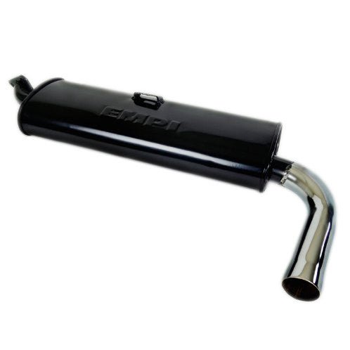 Empi 3666 Black Single Muffler Only For Empi 3682 Header, Vw Bus - Moore Parts
