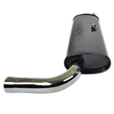 Empi 3668 Black Single Muffler Only For Empi 3661 - 7 Header Vw Squareback - Moore Parts