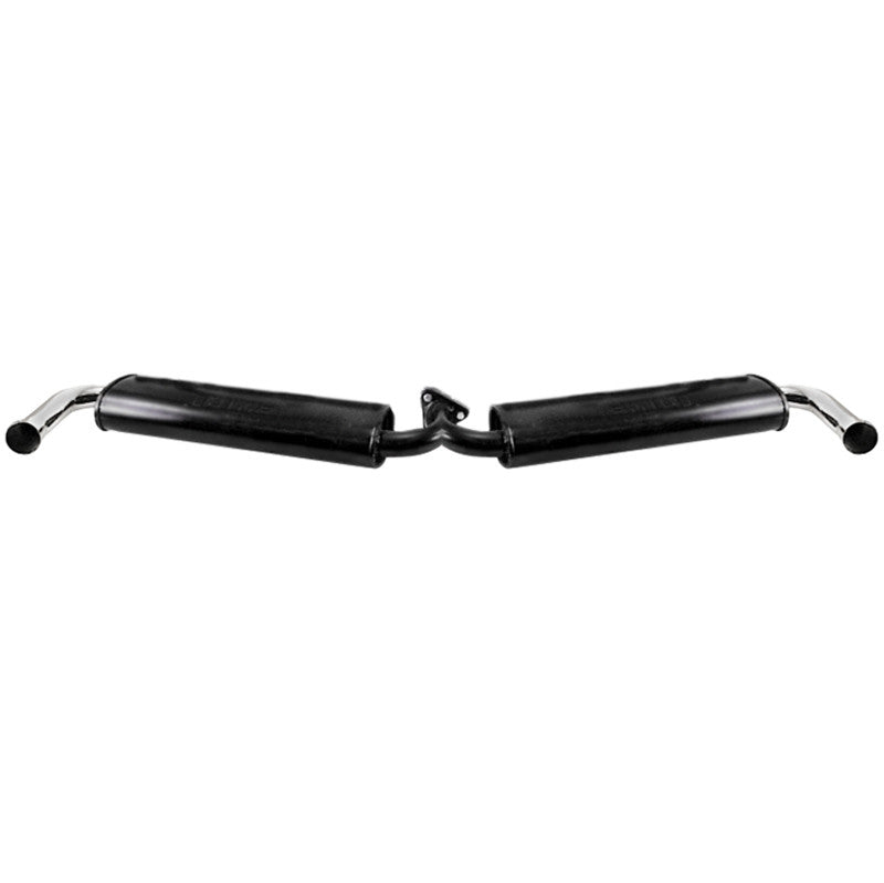 Empi 3669 Black Dual Muffler Only For Empi 3661 - 7 Header Vw Squareback - Moore Parts