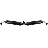 Empi 3669 Black Dual Muffler Only For Empi 3661 - 7 Header Vw Squareback - Moore Parts