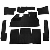 Empi 3910 Black 7 Piece Carpet Kit Vw Bug / Beetle 1969 - 1972, With Foot Rest - Moore Parts