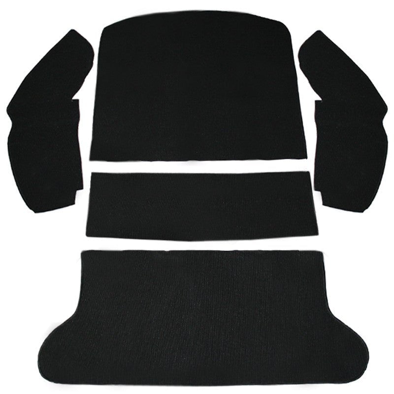 Empi 3915 Black 5 Piece Rear Cargo Well Carpet Kit Vw Bug / Beetle 1965 - 1972 - Moore Parts