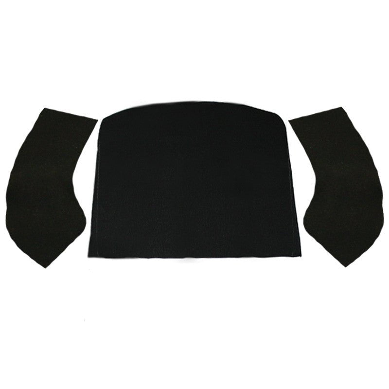 Empi 3997 Black 3 Piece Rear Cargo Well Carpet Kit Vw Convertible Bug 1956 - 1972 - Moore Parts