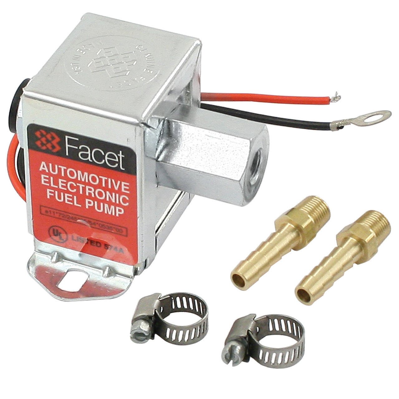 Empi 41 - 2010 - 8 Facet Cube Electric Fuel Pump 3 - 4.5 Psi, Includes Clamps & Fittings - Moore Parts