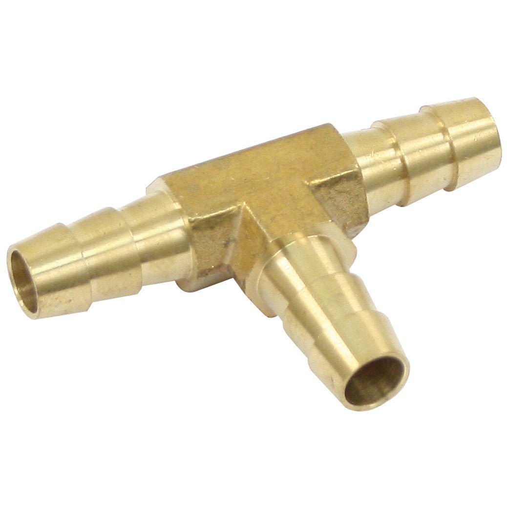 Empi 43 - 5203 Brass 5/16" Fuel Line T - Fitting For Dual Carburetor Applications - Moore Parts