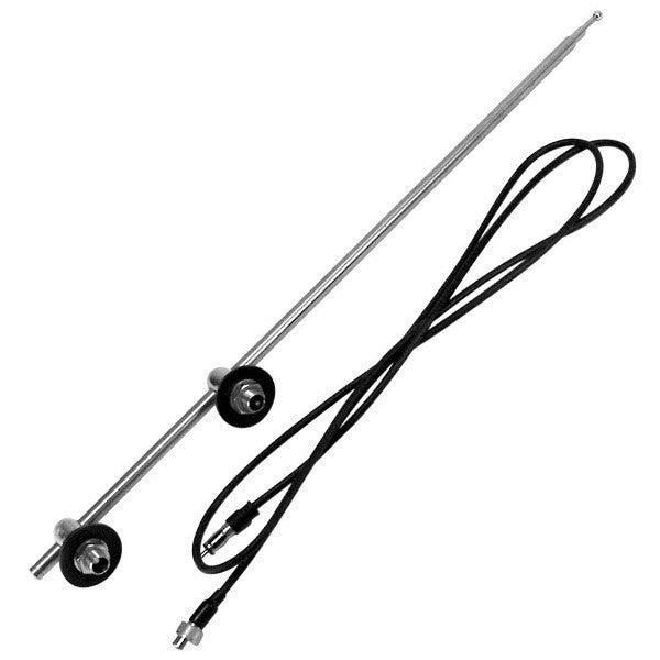 Empi 58 - 3506 Chrome Base Antenna For Vw Bug Or Bus Dual Side Mount - Moore Parts