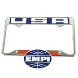 Empi 6460 Logo Vintage Style Rear License Plate Frame Vw Bug - Beetle - Moore Parts
