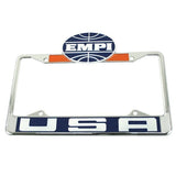 Empi 6461 Logo Vintage Style Front License Plate Frame Vw Bug - Beetle - Moore Parts