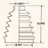 Empi 86 - 2338 - D C.V. Joint Boot Kit, Each - Moore Parts