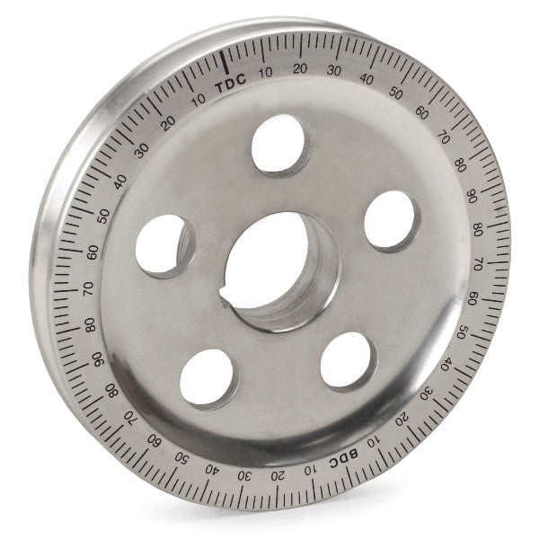 Empi 9115 Vw Aluminum Crankshaft Power Size Pulley W/Holes & Black Timing Marks - Moore Parts