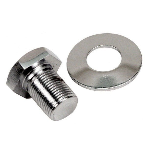 Empi 9118 Chrome Vw Crankshaft Pulley Bolt & Washer X - Long For Bolt - In Sand - Seal - Moore Parts