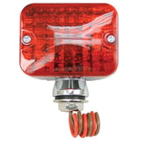 Empi 9334 Dual Filament Mini Tail Light With Red Lens & Chrome Housing, Each - Moore Parts