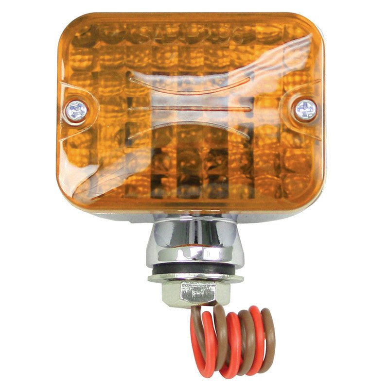 Empi 9335 Dual Filament Mini Tail Light With Amber Lens & Chrome Housing, Each - Moore Parts